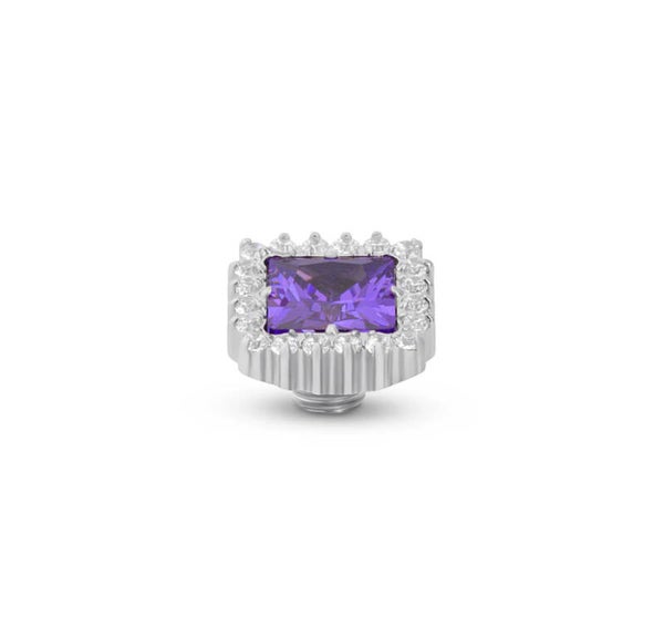 Melano Vivid Antique Steentje zilver - violet