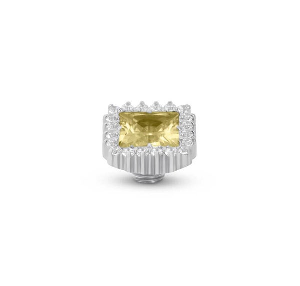 Melano Vivid Antique Steentje zilver - lemon