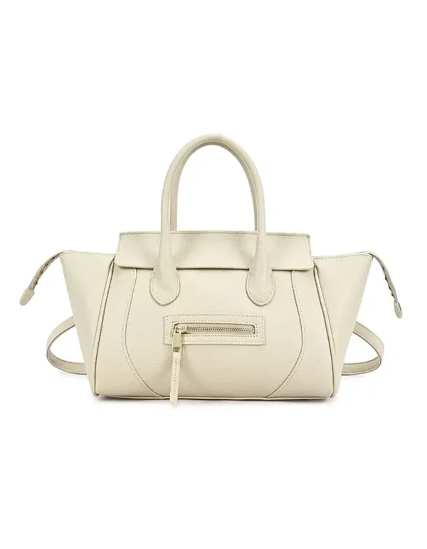 kunstlederen handtas kay beige