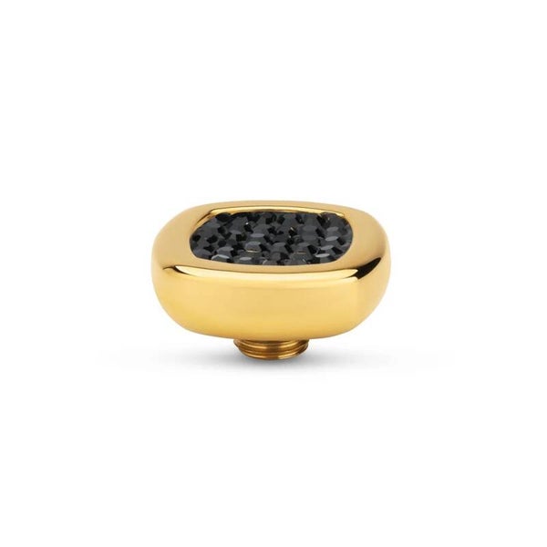 Vivid steentje Shiny square Black goud