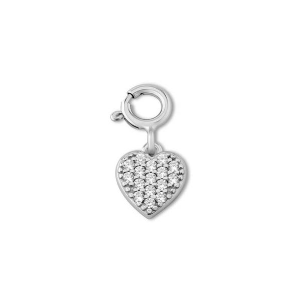 Hanger Ornaments Sparkling Heart zilver