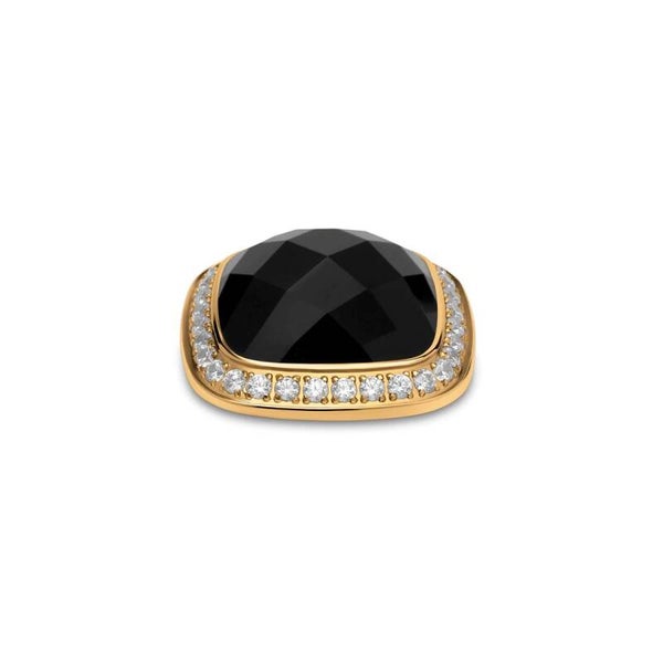 Melano Kosmic Framed Facet Square Steen goud black 22mm