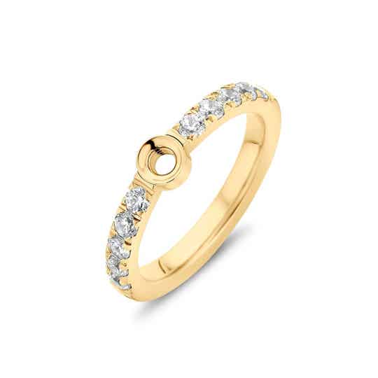 Melano Tw Crystal ring goud