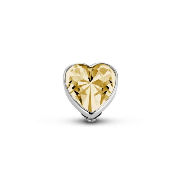 Tw steentje Heart Champagne