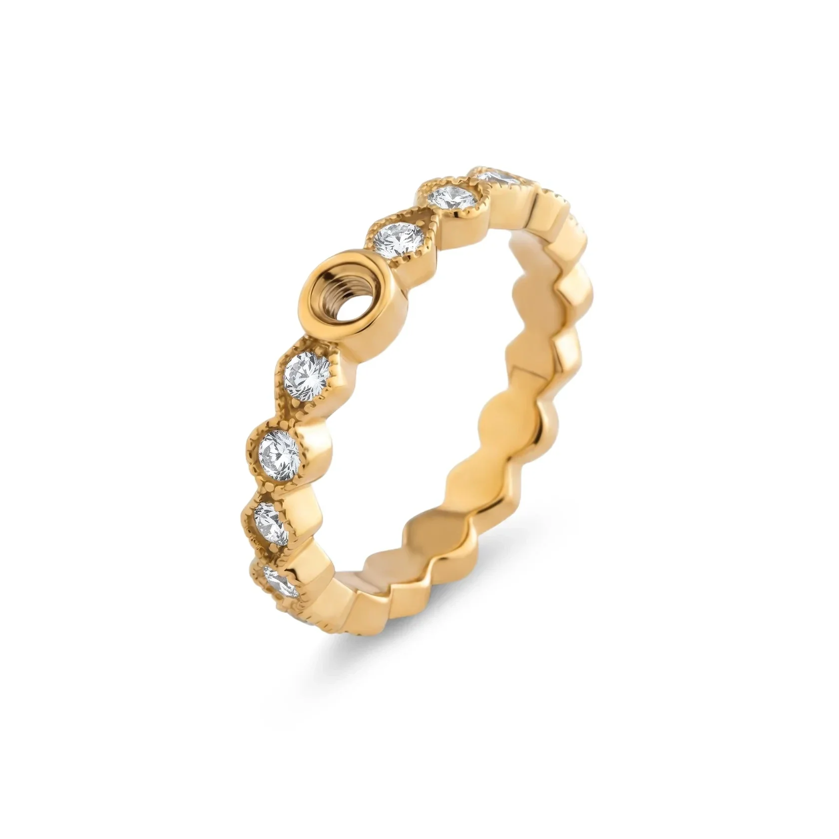 Melano Twisted Tanea CZ Ring