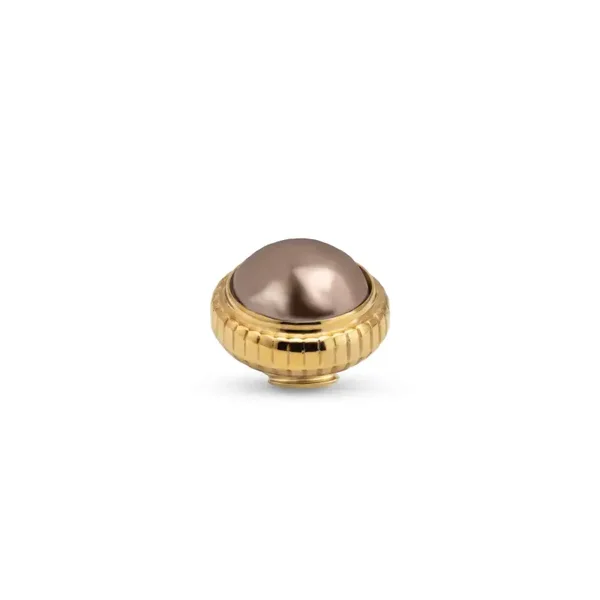 Melano Vivid Pearl Stud Steentje brons