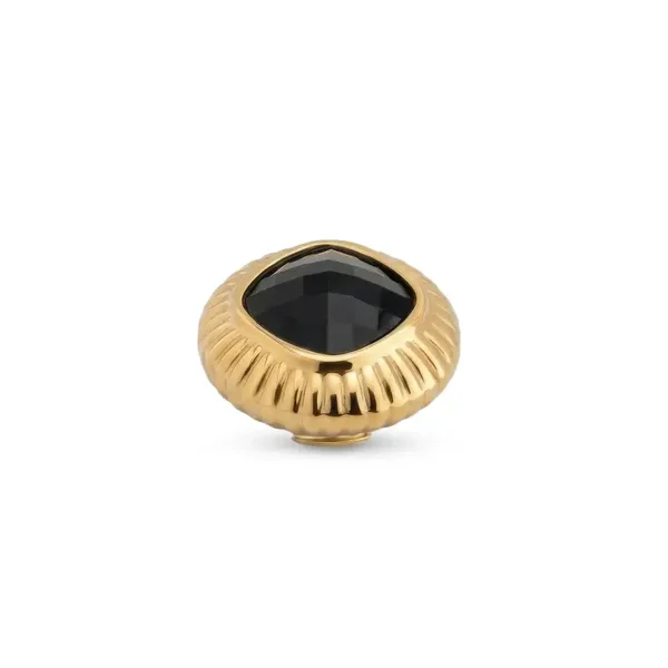 Melano Vivid Round Square Steentje zwart
