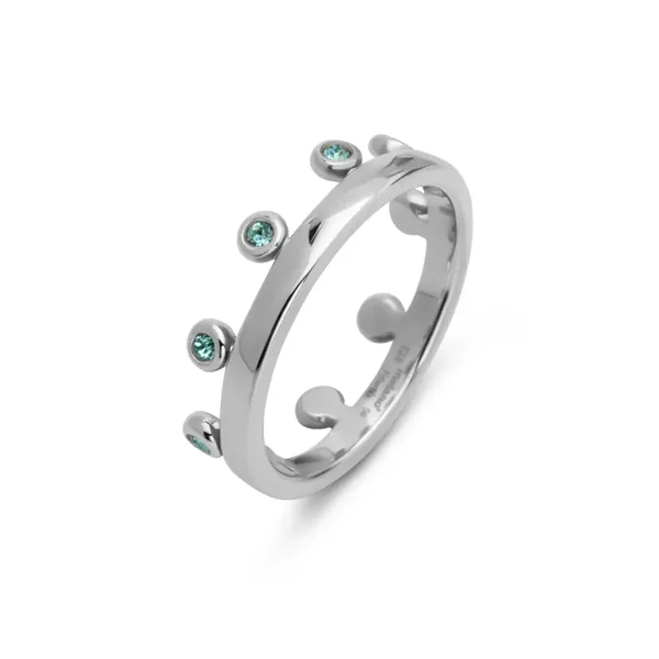 Unite Zita light turquoise zilver