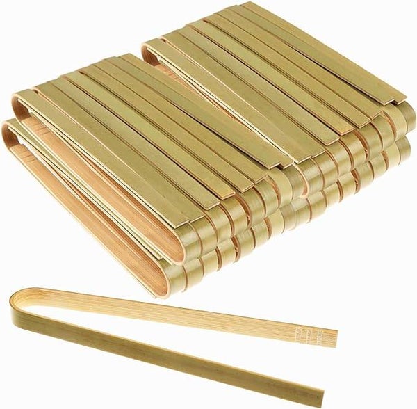 Mini bamboo tongs (each)