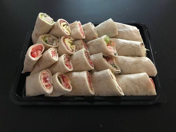 Vegan Wrap Platter	(24 halves - 7-9 people) x