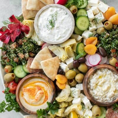 Greek Inspired Sharing Board (Feeds 7-9)