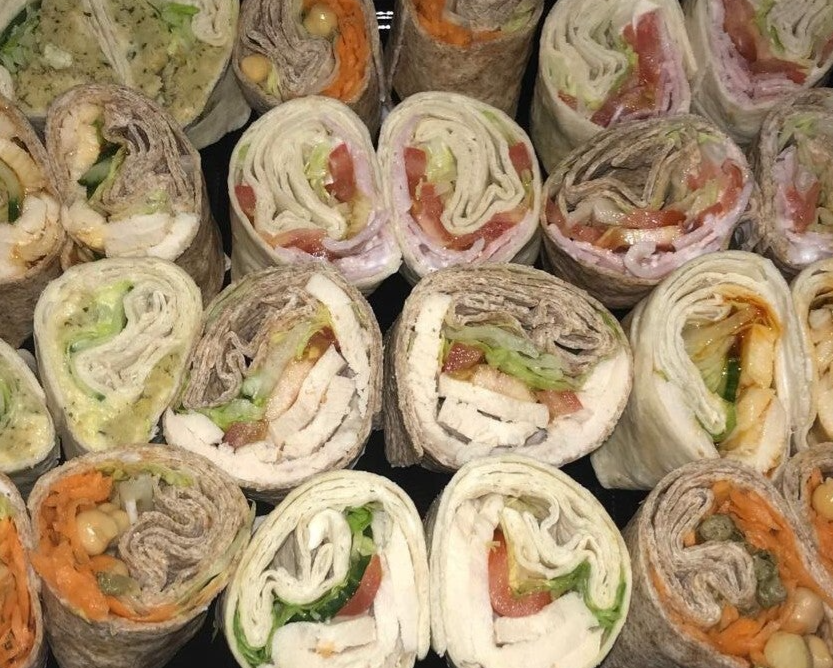 Mixed Wrap Platter (20 halves)