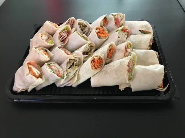 Skewers & Tarts Platter	(24 halves - 7-9 people) x