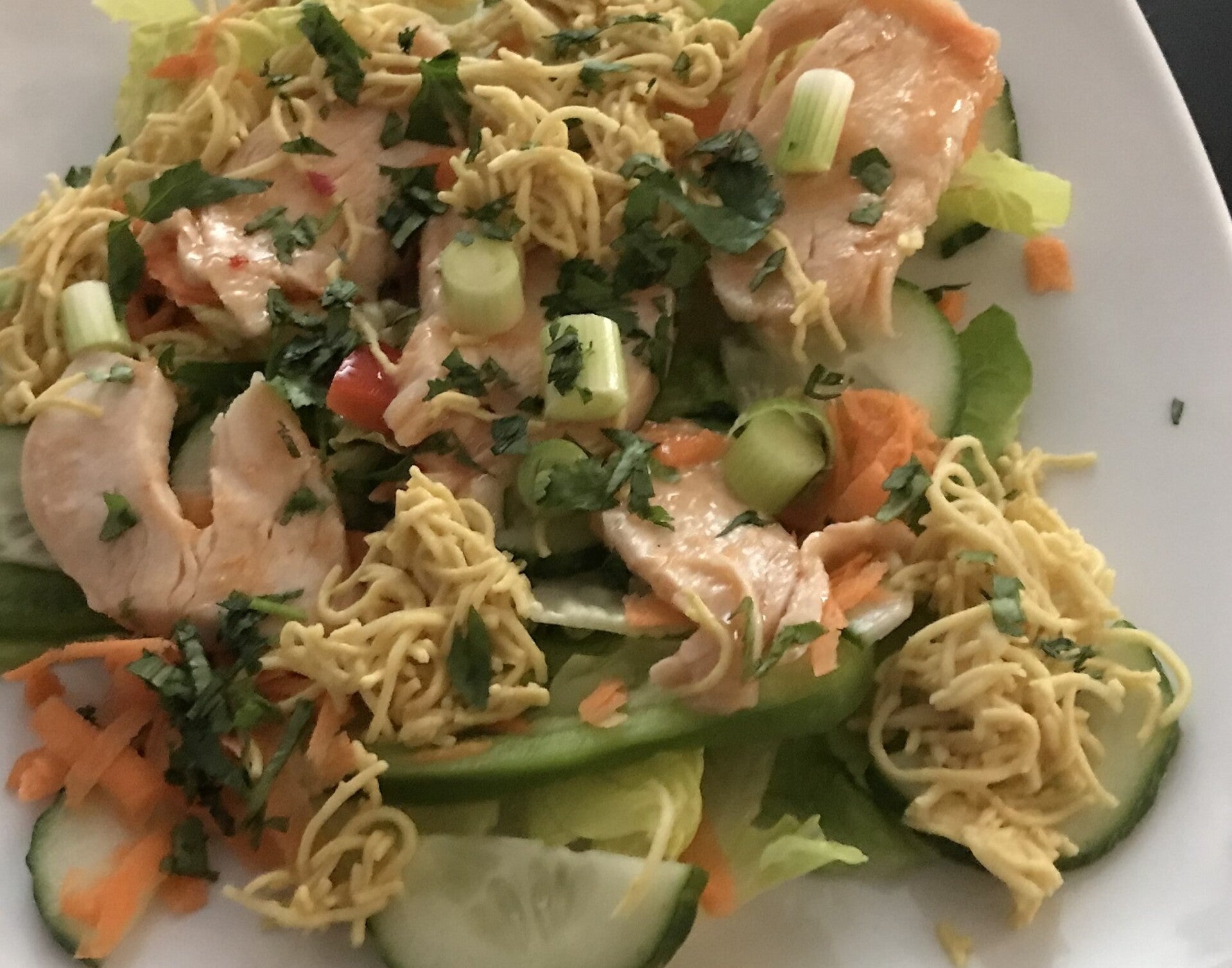 Sweet Chilli Chicken & Noodles Grazing Salad Platter (Feeds 5-7)
