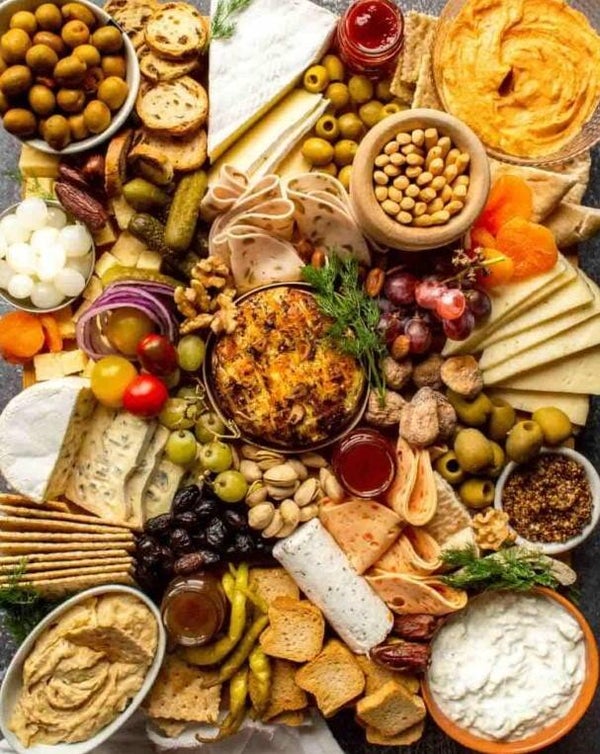Vegetarian Cracker & Breads Grazing Board AAAAA