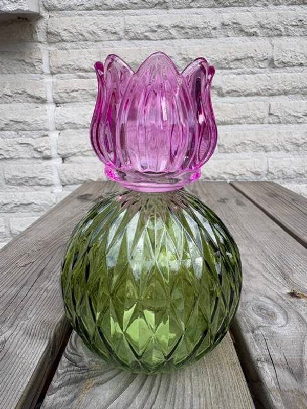 Waxinehouder Tulp rond