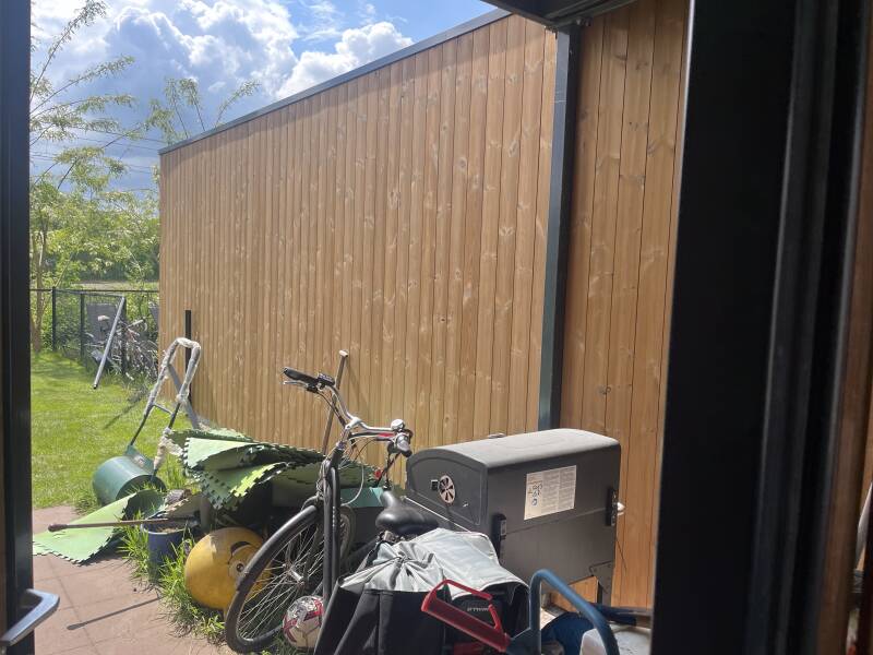 tuinhuis/overkapping thermowood  balen mol 