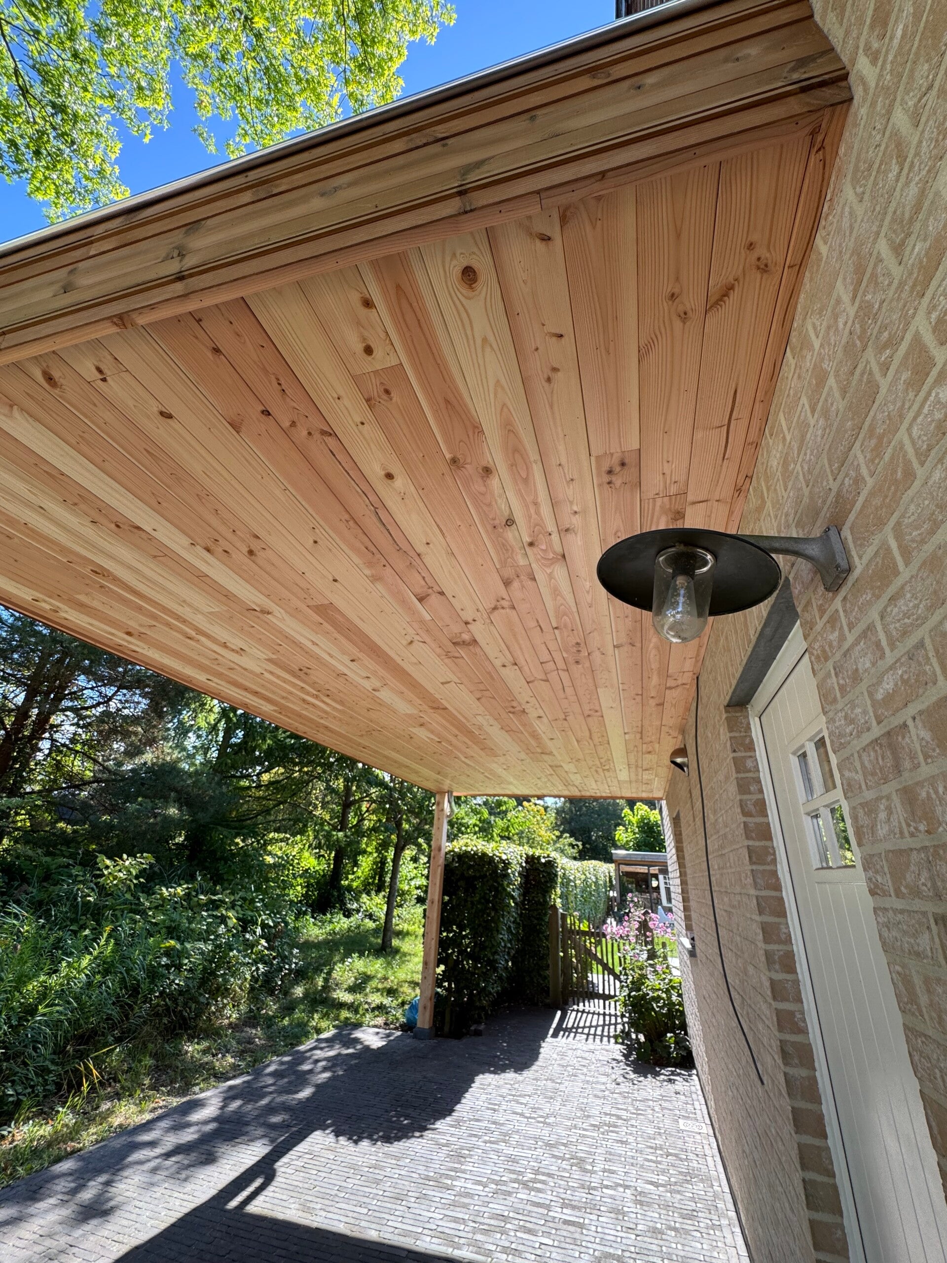 houten bijgebouw carport tuinhuis overkapping poolhouse balen mol geel meerhout dessel 