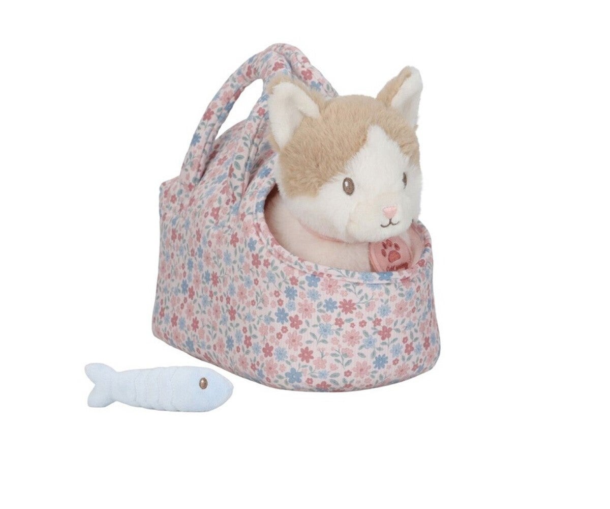 Gatito de Peluche Marley con Bolsa de Transporte Little Dutch