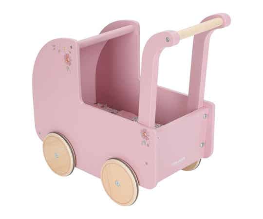 Carrito de Madera para Muñecas Pink Essentials