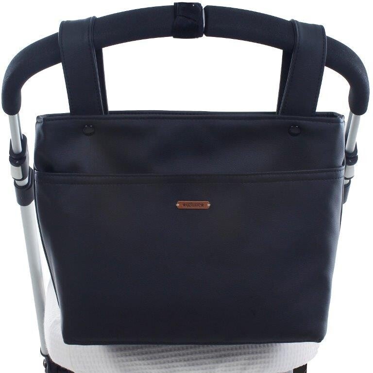 Bolso coche talega midi (mod.TM) Polipiel Negro Uzturre