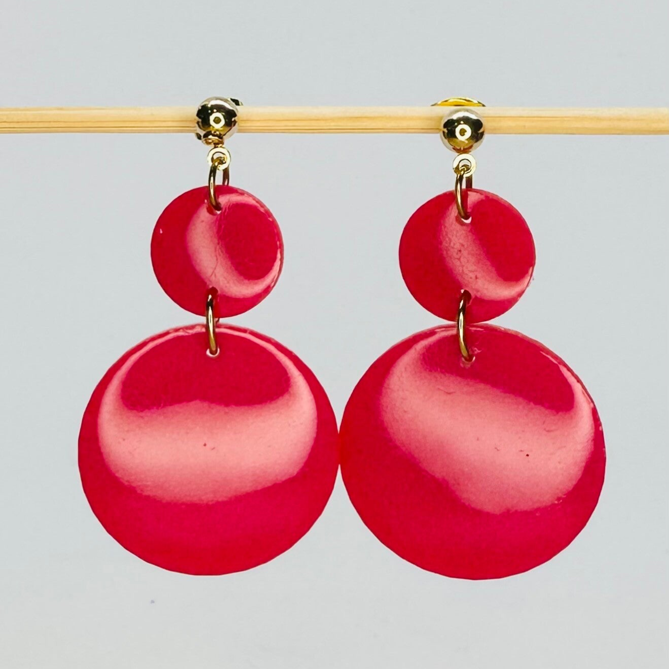 Cercles rouge nacré