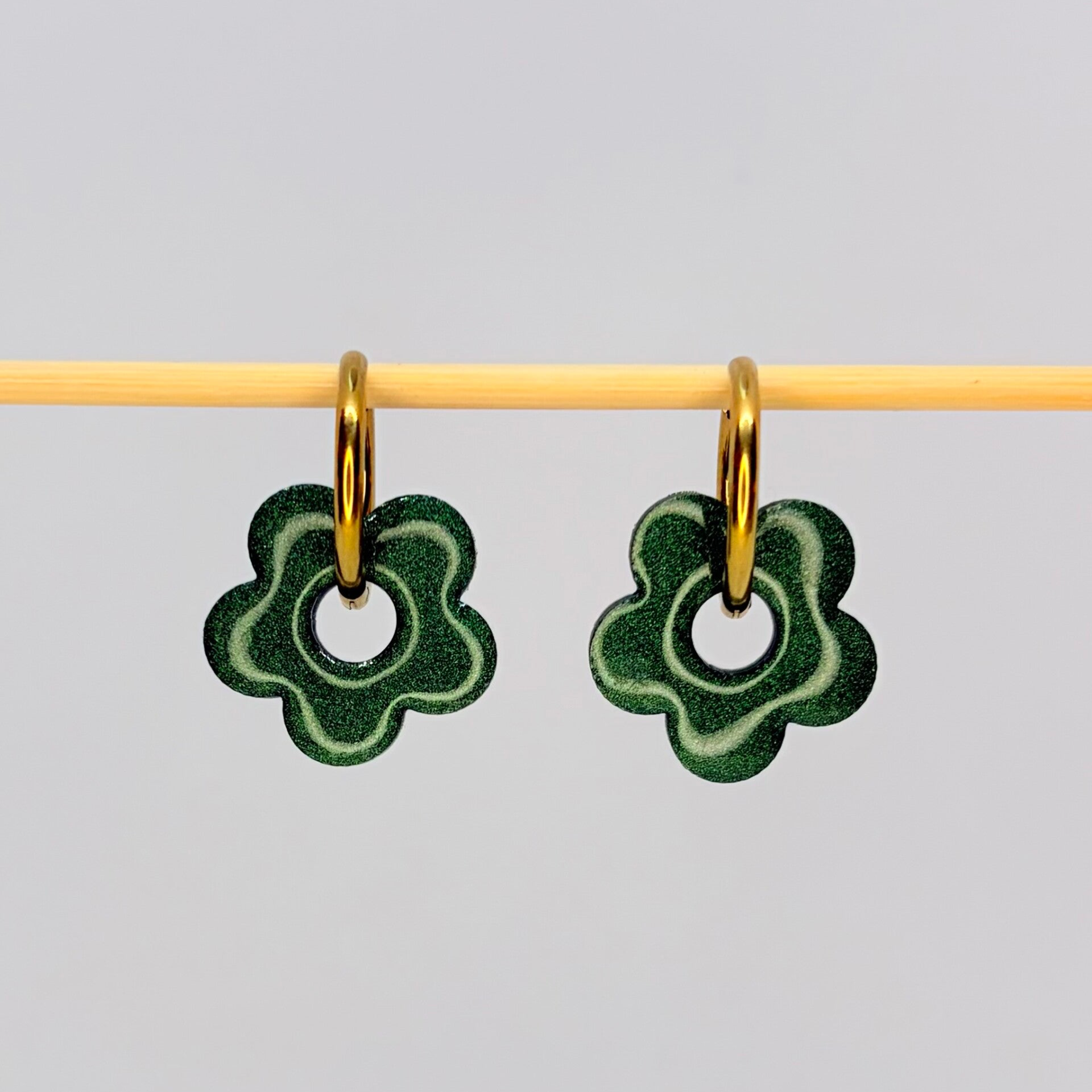 Flower verte nacrée