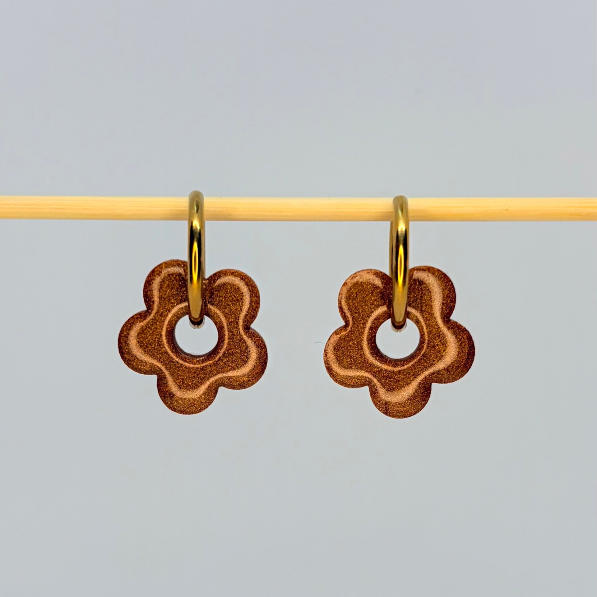 Flower marron nacrée