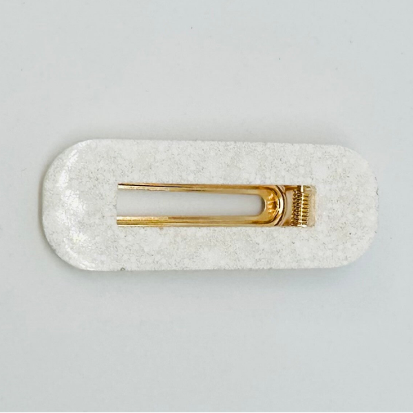 Rectangle blanc pailleté