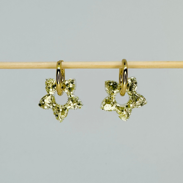 Étoile champagne pailletée
