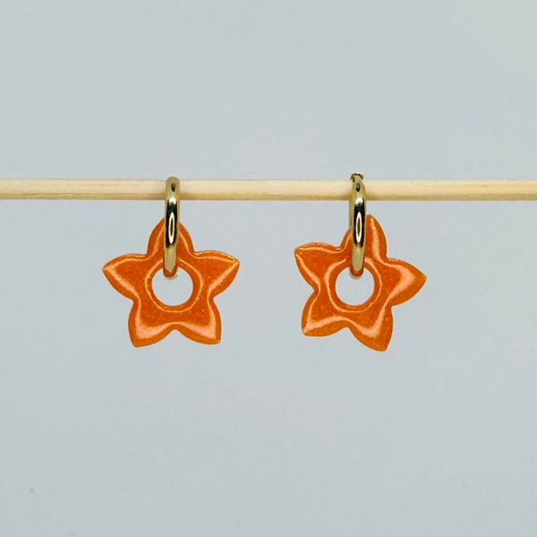 Étoile orange nacrée