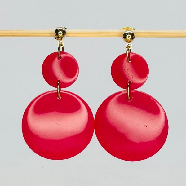 Cercles rouge nacré