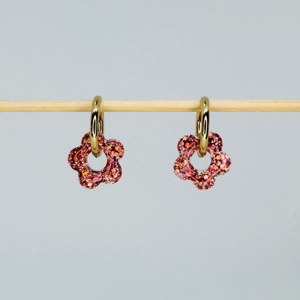 Babyflower rose pailleté