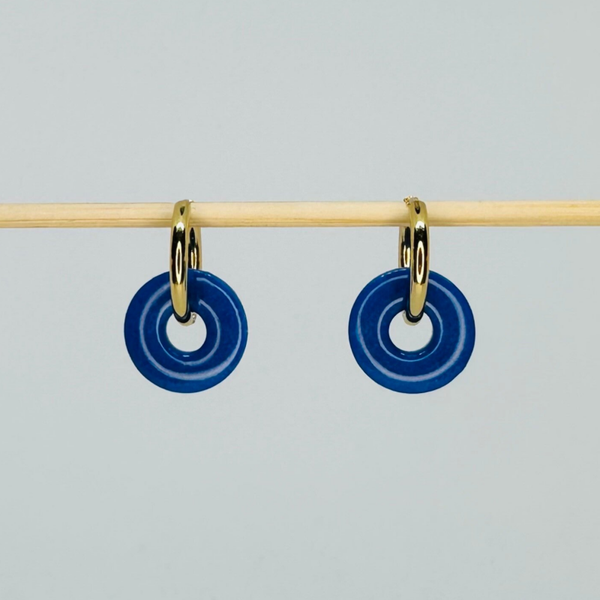 Cercle bleu foncé nacré