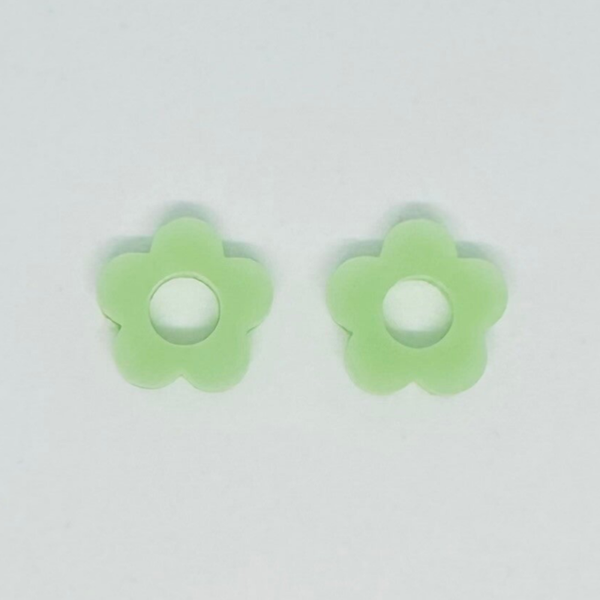 Pampille Fleur verte pastel