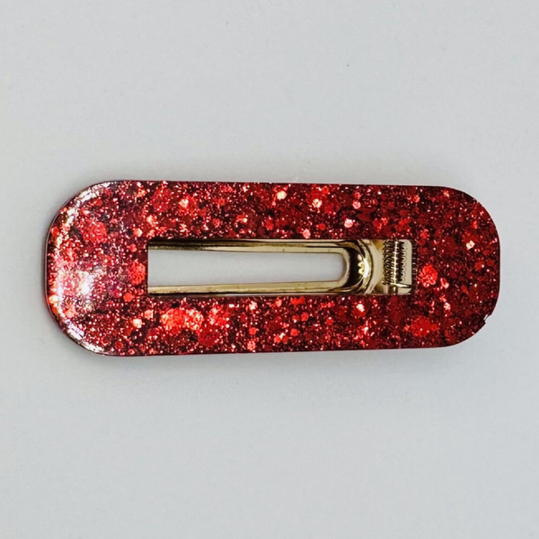 Rectangle rouge pailleté