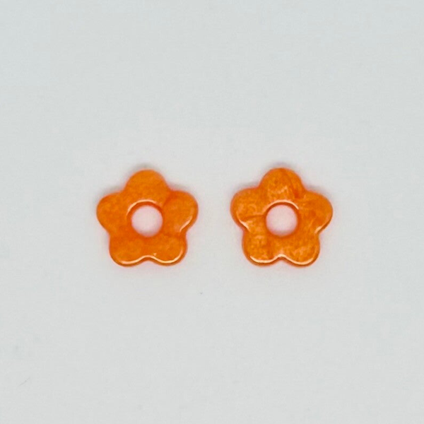 Pampille Babyflower orange nacrée