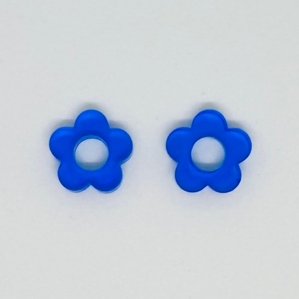 Pampille Fleur bleue translucide