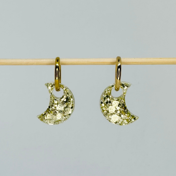 Lune champagne pailletée