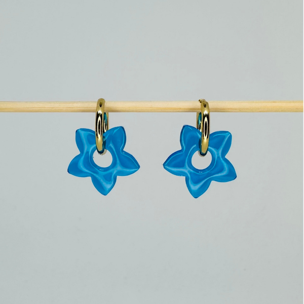Étoile bleue translucide