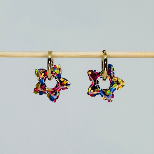 Étoile multicolore foncée