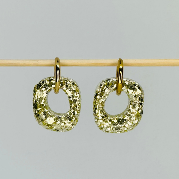 Carré champagne pailleté