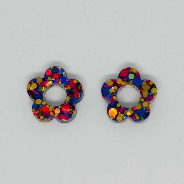 Pampille Fleur multicolore foncée