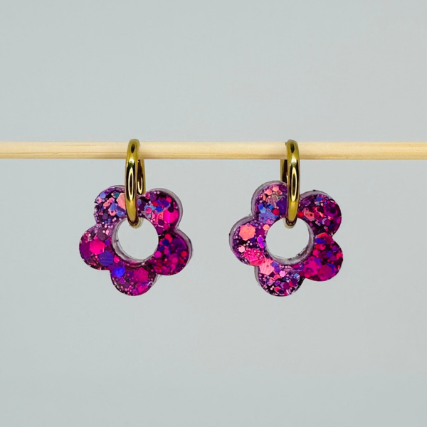 Fleur rose & violette