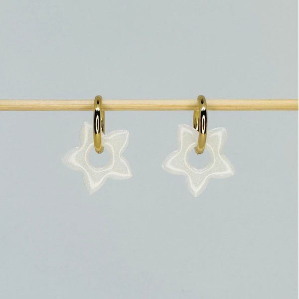 Étoile blanche nacrée