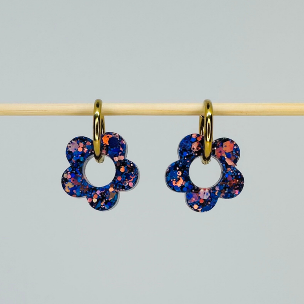 Fleur bleue & rose