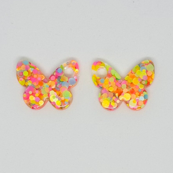 Pampille papillon multicolore