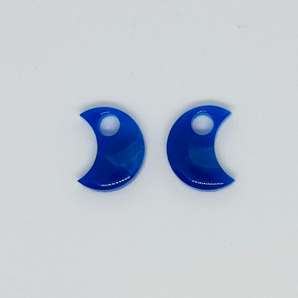 Pampille lune bleue marbrée