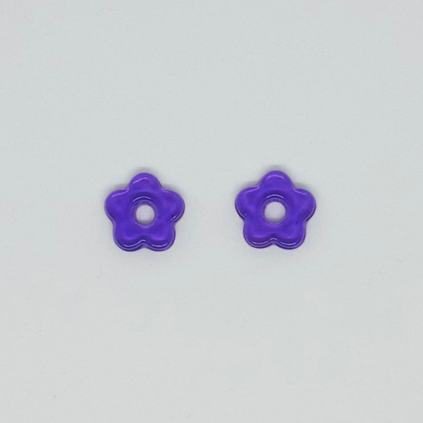 Pampille Babyflower violette translucide