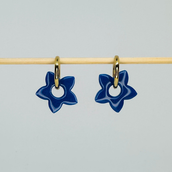Étoile bleue foncée nacrée